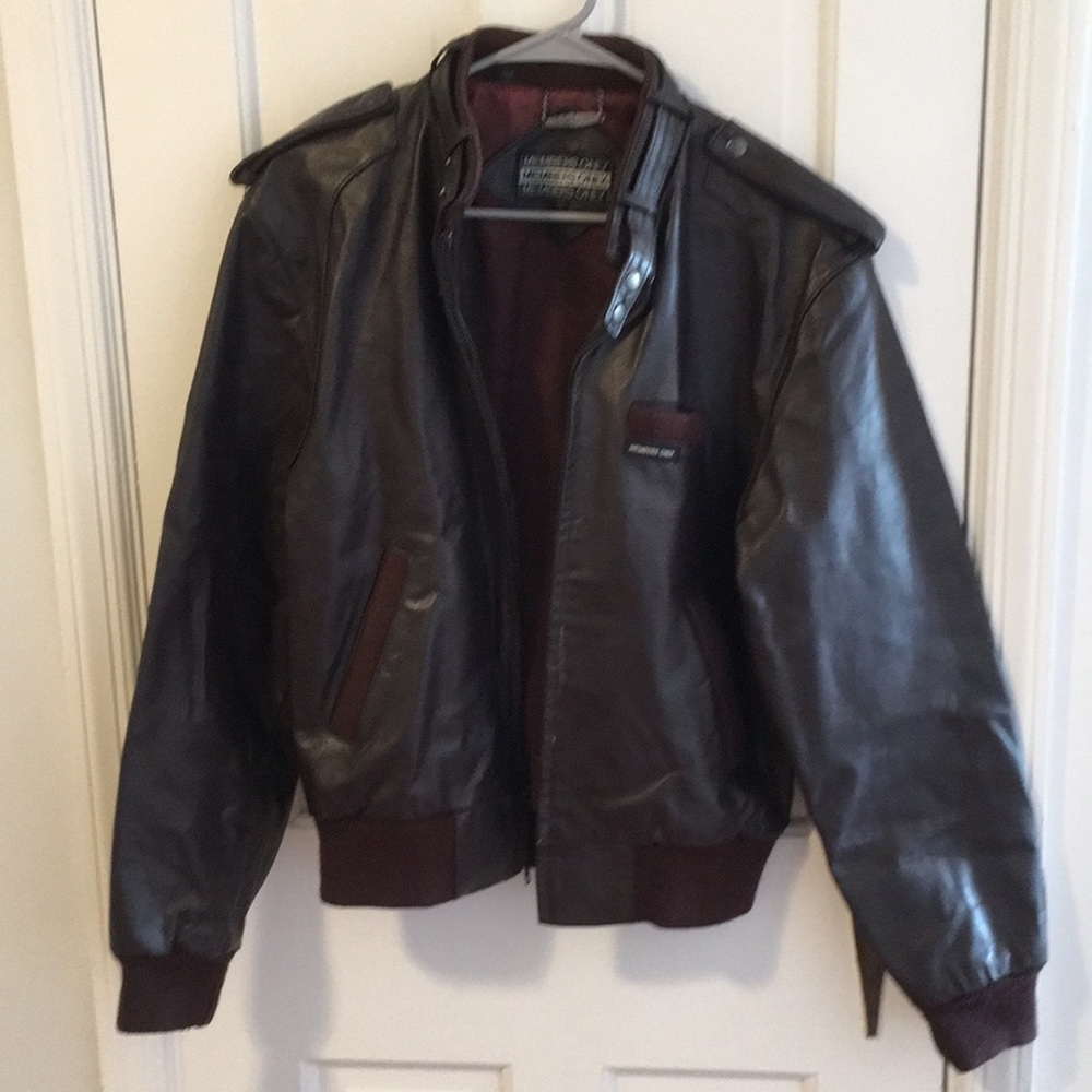 Leather Members Only Jacket